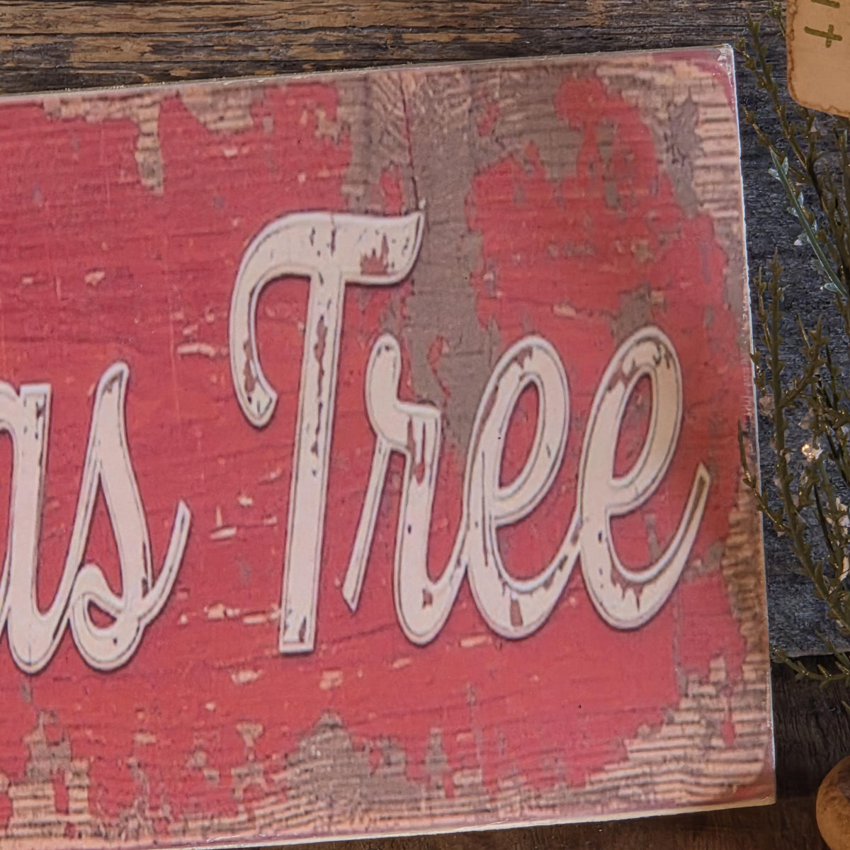 O Christmas Tree Wood Sign | Rustic Farmhouse Holiday Decor (13x5")