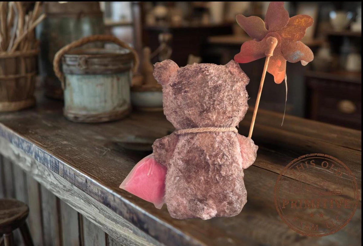 Primitive Farmhouse Pig Shelf Sitter | County Fair Nostalgic Patriotic Decor