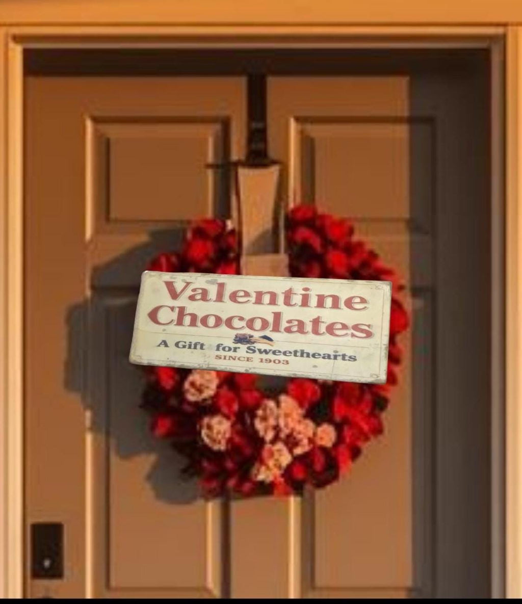 Nostalgic Valentine Chocolate Sign | Rustic Farmhouse valentine Wall Decor