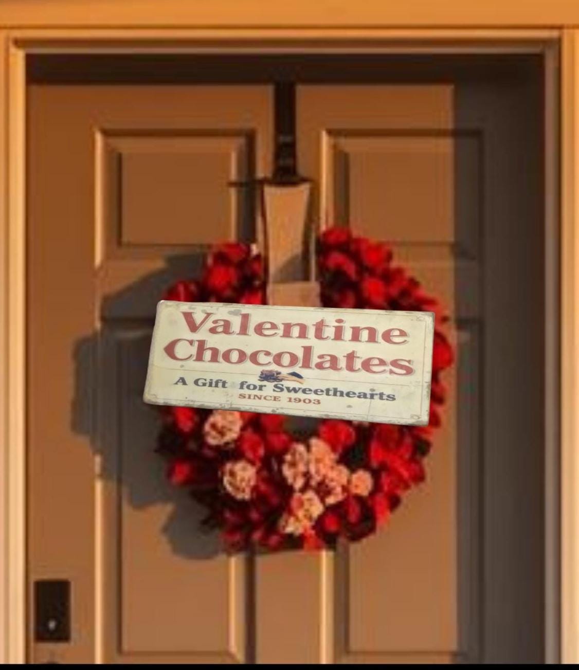 Nostalgic Valentine Chocolate Sign | Rustic Farmhouse valentine Wall Decor