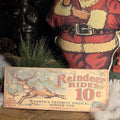 Handmade Reindeer Rides 10 cents Wood Sign | Rustic Farmhouse Christmas Decor (13x5)