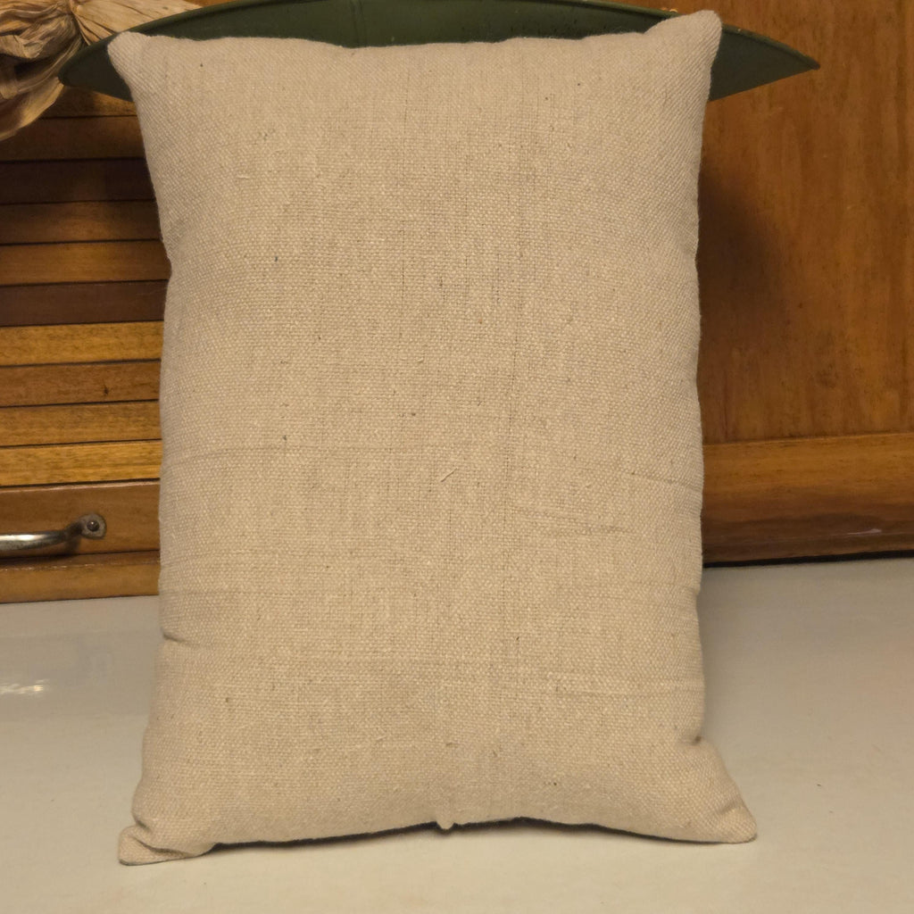 Tom Turkey Pillow, Thanksgiving Feedsack Shelf Sitter, Primitive Farmhouse Fall Decor