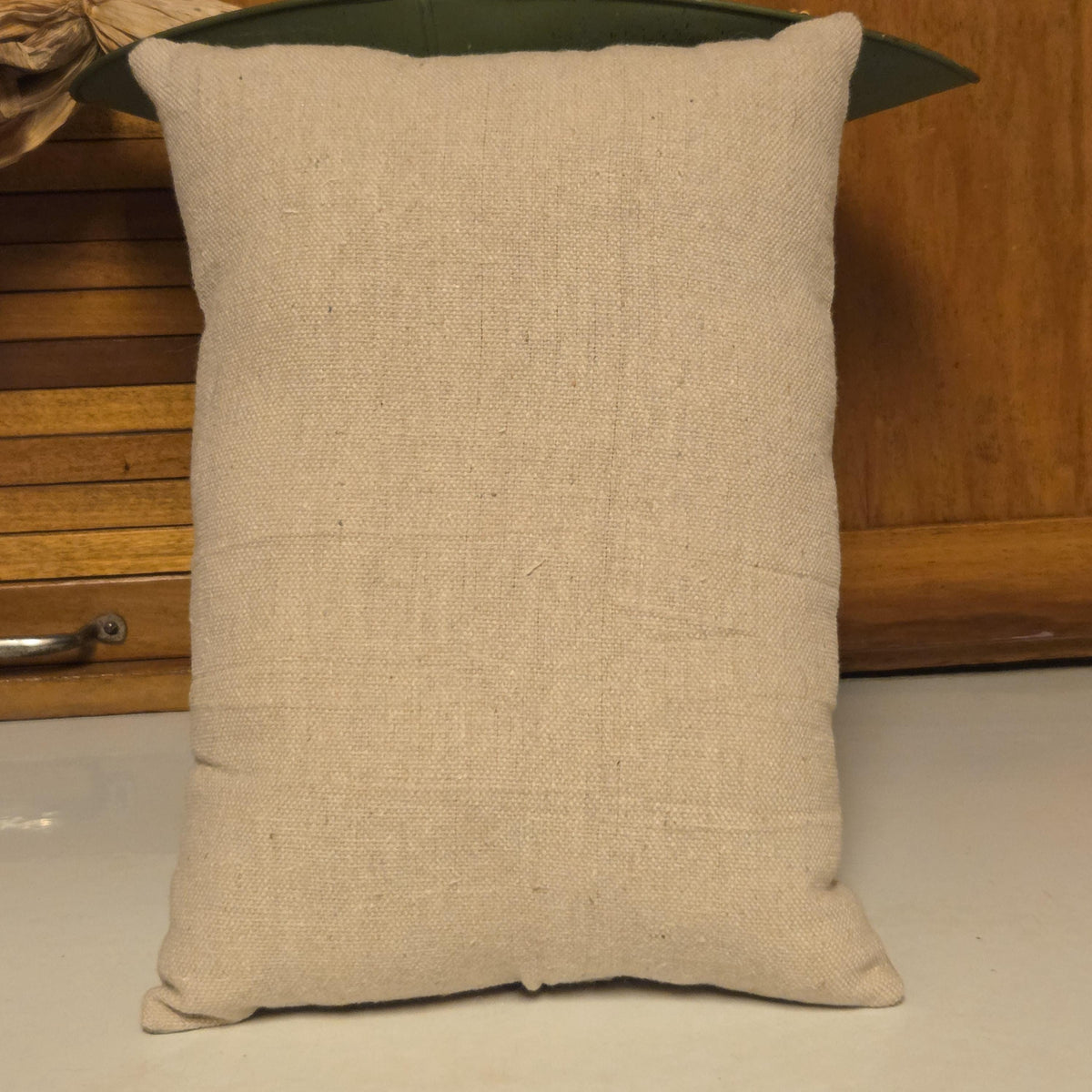 Tom Turkey Pillow, Thanksgiving Feedsack Shelf Sitter, Primitive Farmhouse Fall Decor