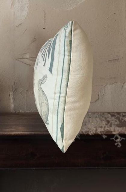 Primitive Easter Farm Fresh eggs Pillow – Farmhouse Spring Decor – Vintage Bunny Market Accent 12x17