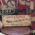 Handmade Santa's Reindeer Fuel Wood Sign | Rustic Farmhouse Christmas Decor (13x5")