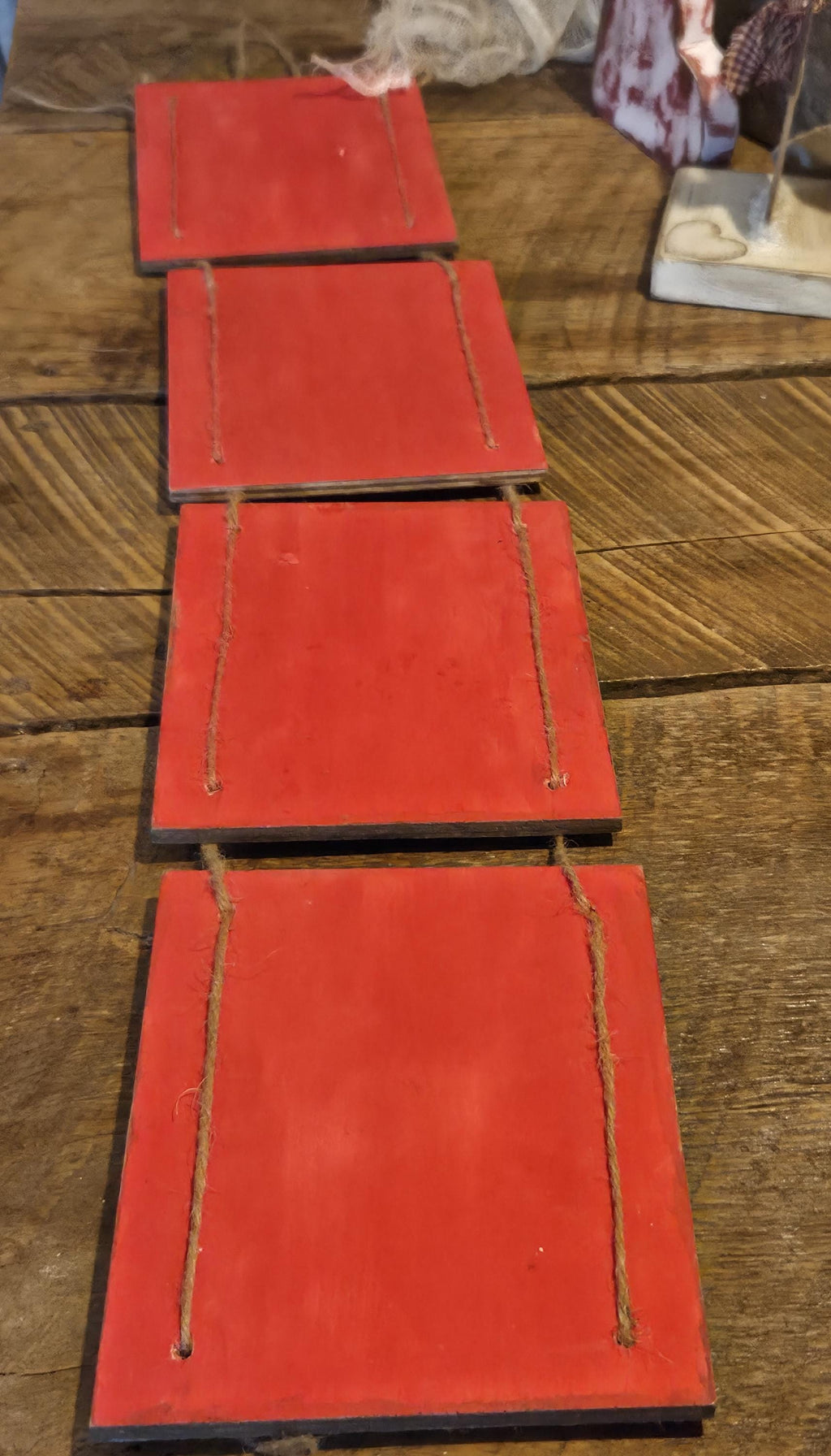 XO XO Valentine Wood Hanging Sign | Hand Painted Primitive Farmhouse Decor | Rustic Valentine Wall or Shelf Decor