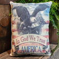 Primitive Americana Eagle Pillow | Folk Art Farmhouse Decor