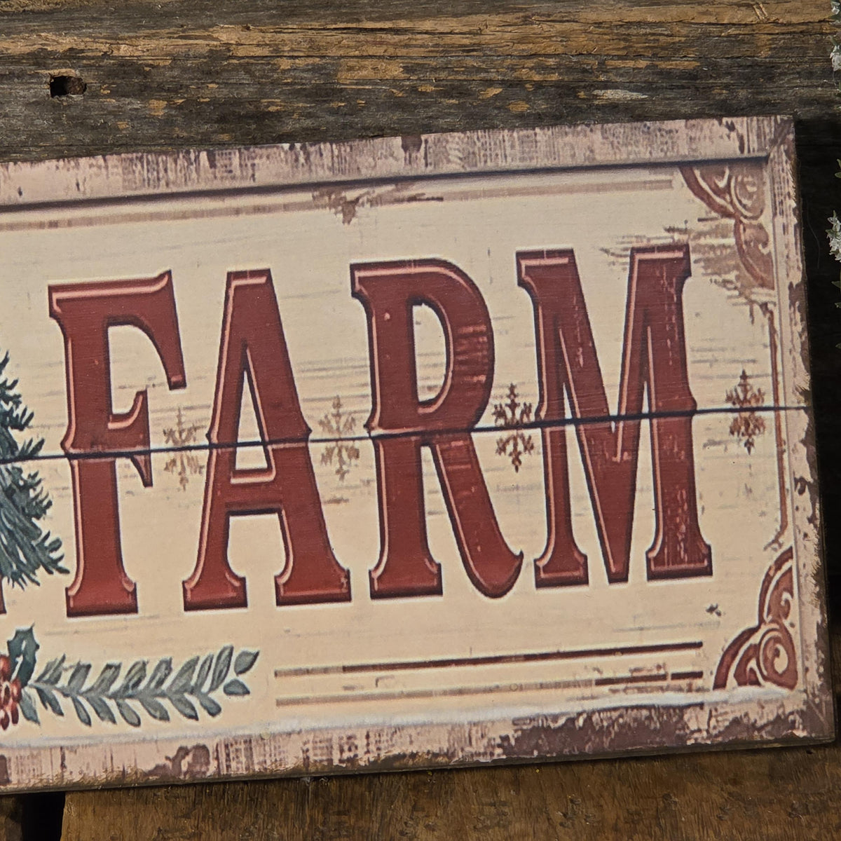 Handmade Tree Farm Wood Sign | Rustic Farmhouse Christmas Decor (13x5)