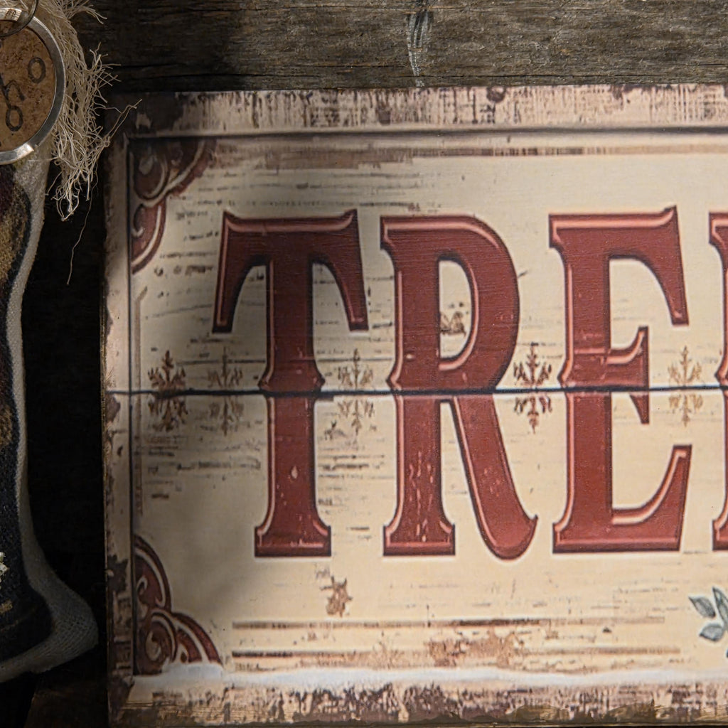 Handmade Tree Farm Wood Sign | Rustic Farmhouse Christmas Decor (13x5)