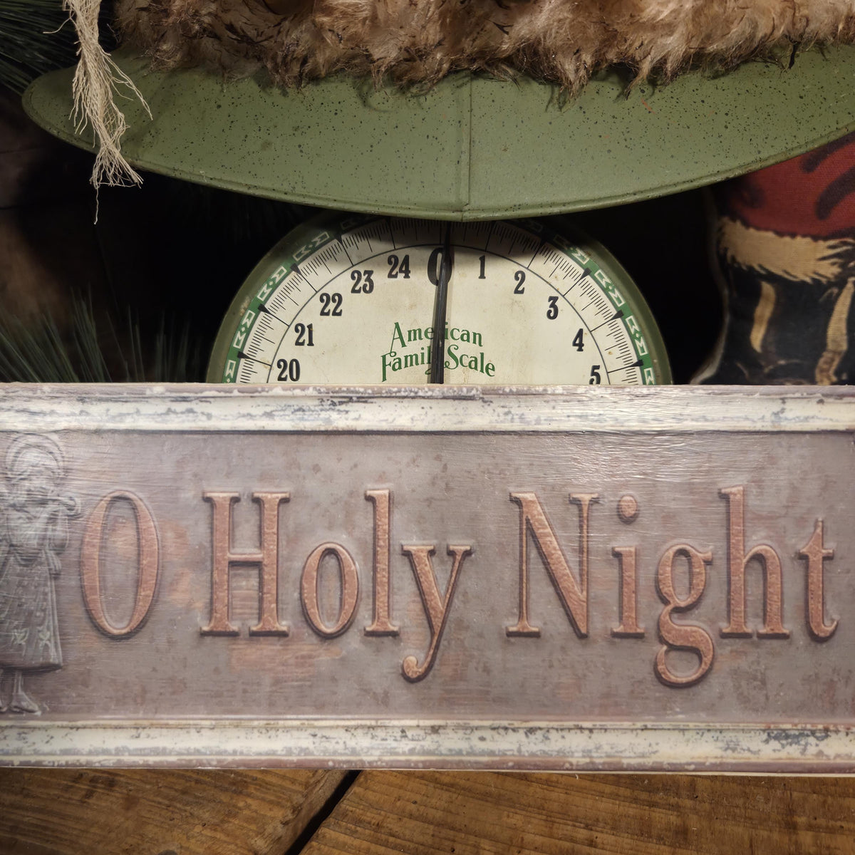 O Holy Night Wood Sign | Rustic Farmhouse Christmas Decor (13x5)