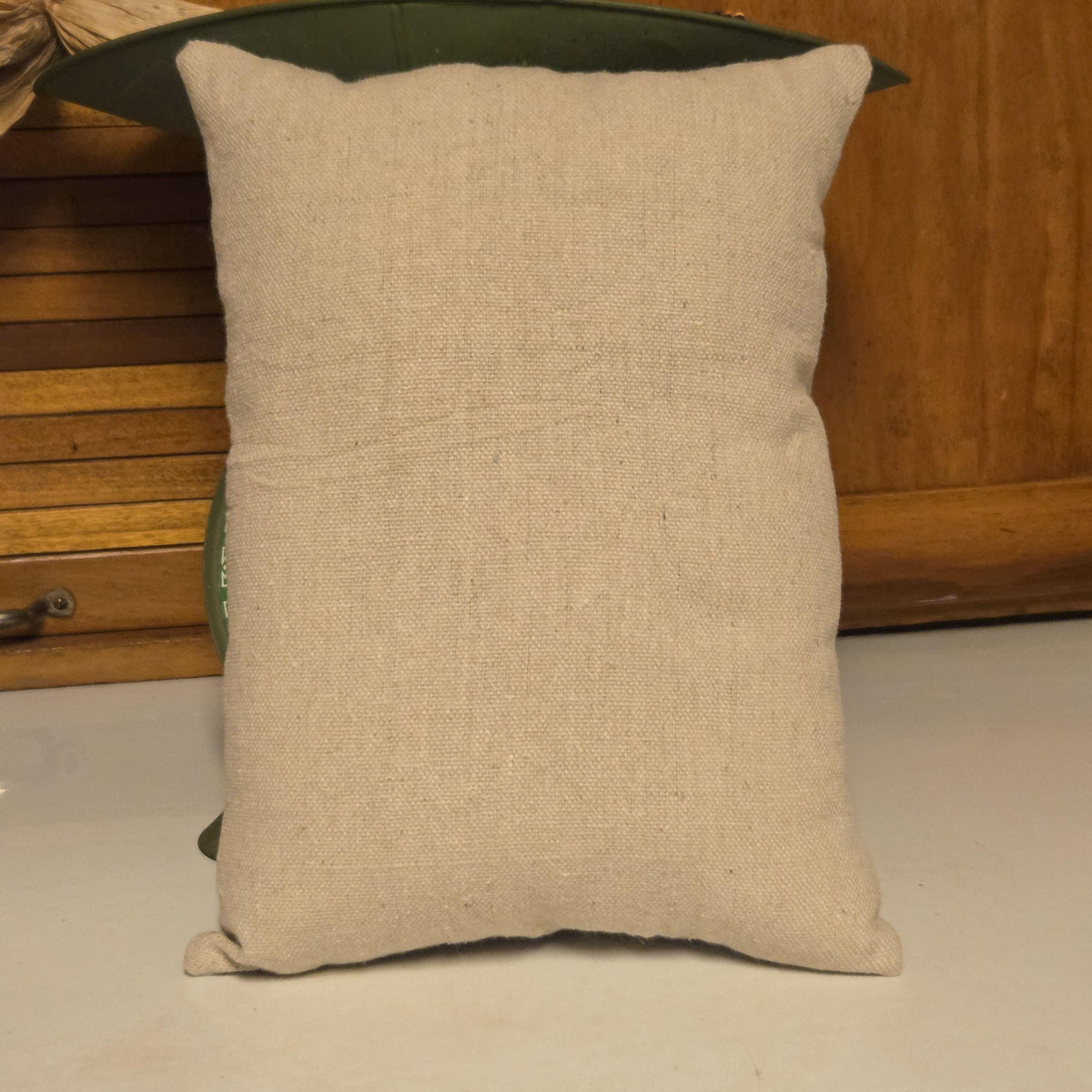 Tom Turkey Pillow, Thanksgiving Feedsack shelf sitter, Primitive farmhouse fall decor
