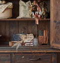 Primitive Betsy Ross 13 Star Flag Pillow | Americana Farmhouse Patriotic Decor