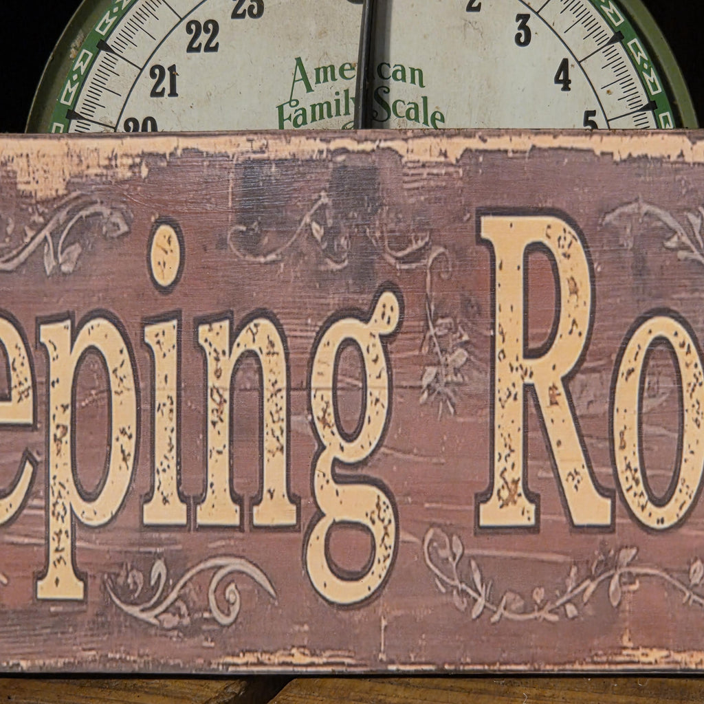 Keeping Room Sign | Rustic Farmhouse Wood Decor, Hand-Applied Artwork