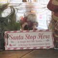 Handmade Santa Magic Key Wood Sign | Rustic Farmhouse Christmas Decor (13x5)