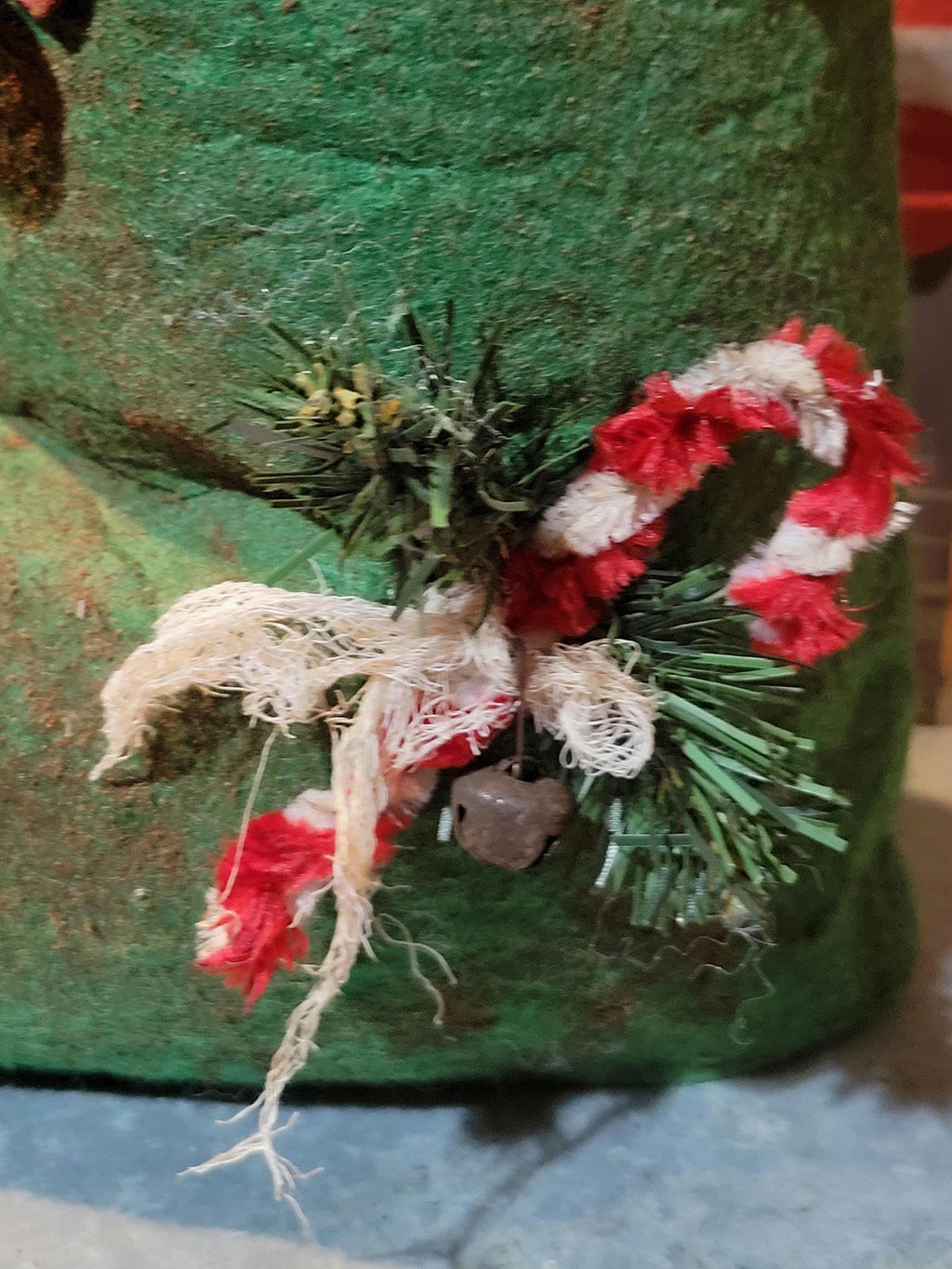 Primitive Elf Boot Christmas Decor, Santa's Helper, Rustic Farmhouse Shelf Sitter