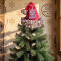 Handcrafted Primitive Santa Hat Tree Topper Sleigh Rides 25 cents | Rustic Farmhouse Christmas Decor (2026 Limited Edition)